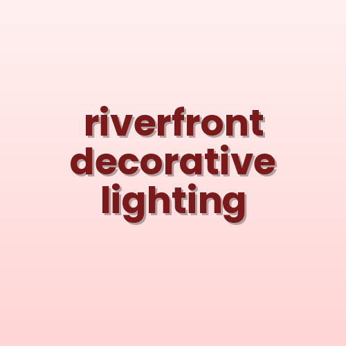 Riverfront Lighting decorative street light poles India