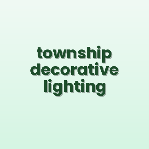 Township & Residential Lighting decorative street light poles India