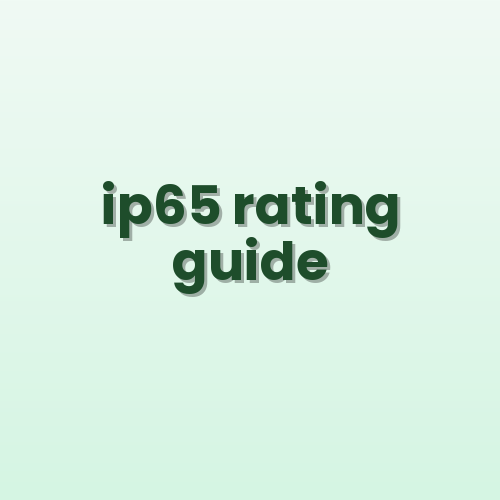 What is IP65 Rating for Decorative Poles? A Complete Explanation