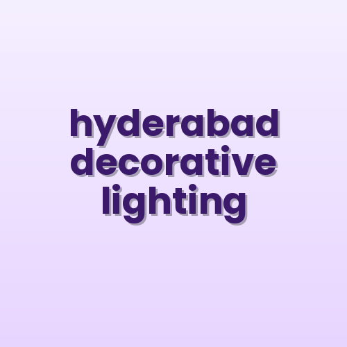Decorative street light Hyderabad