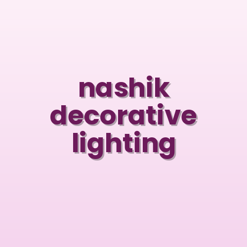 Decorative street lighting in Nashik, Maharashtra