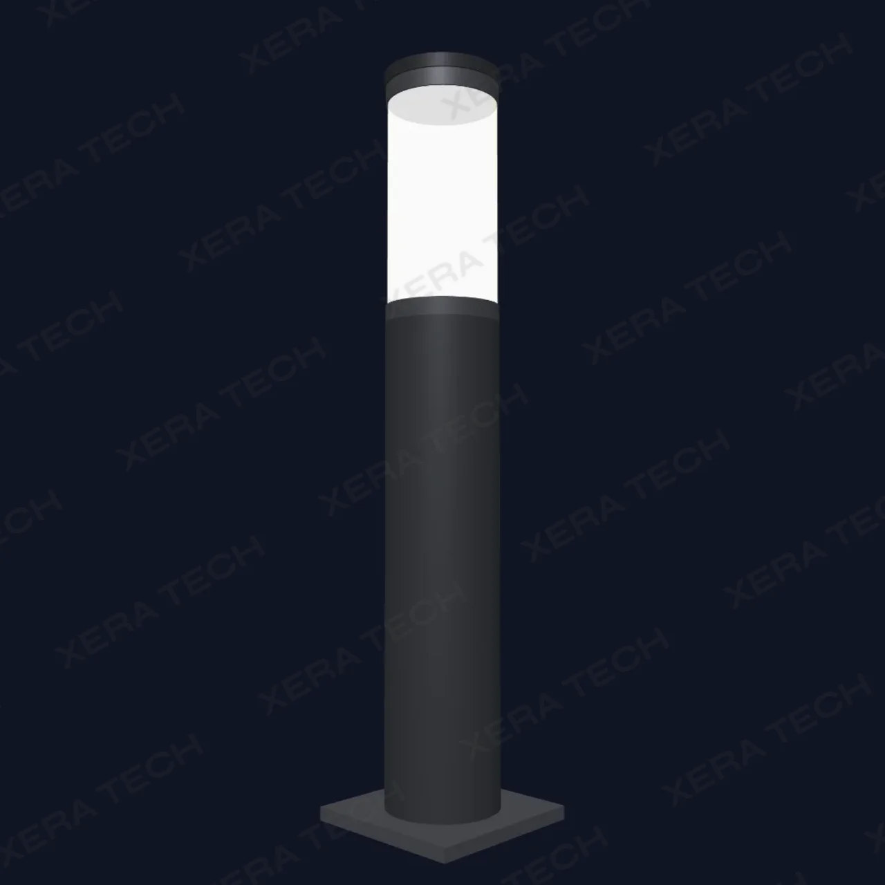 Round Cylindrical Decorative Bollard Light - Decorative Street Light - India