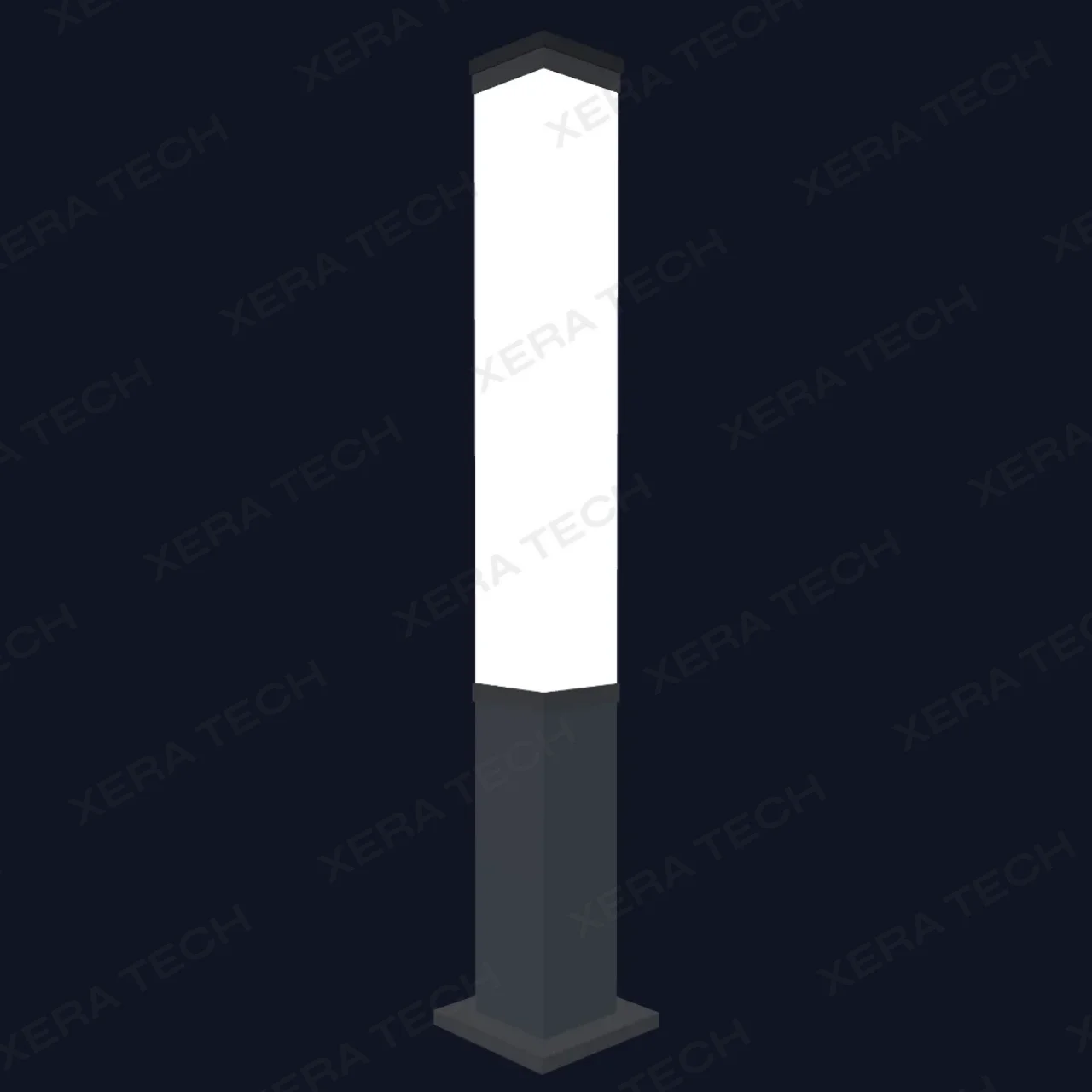 Square Section Decorative Bollard Light - Decorative Street Light — main view - India