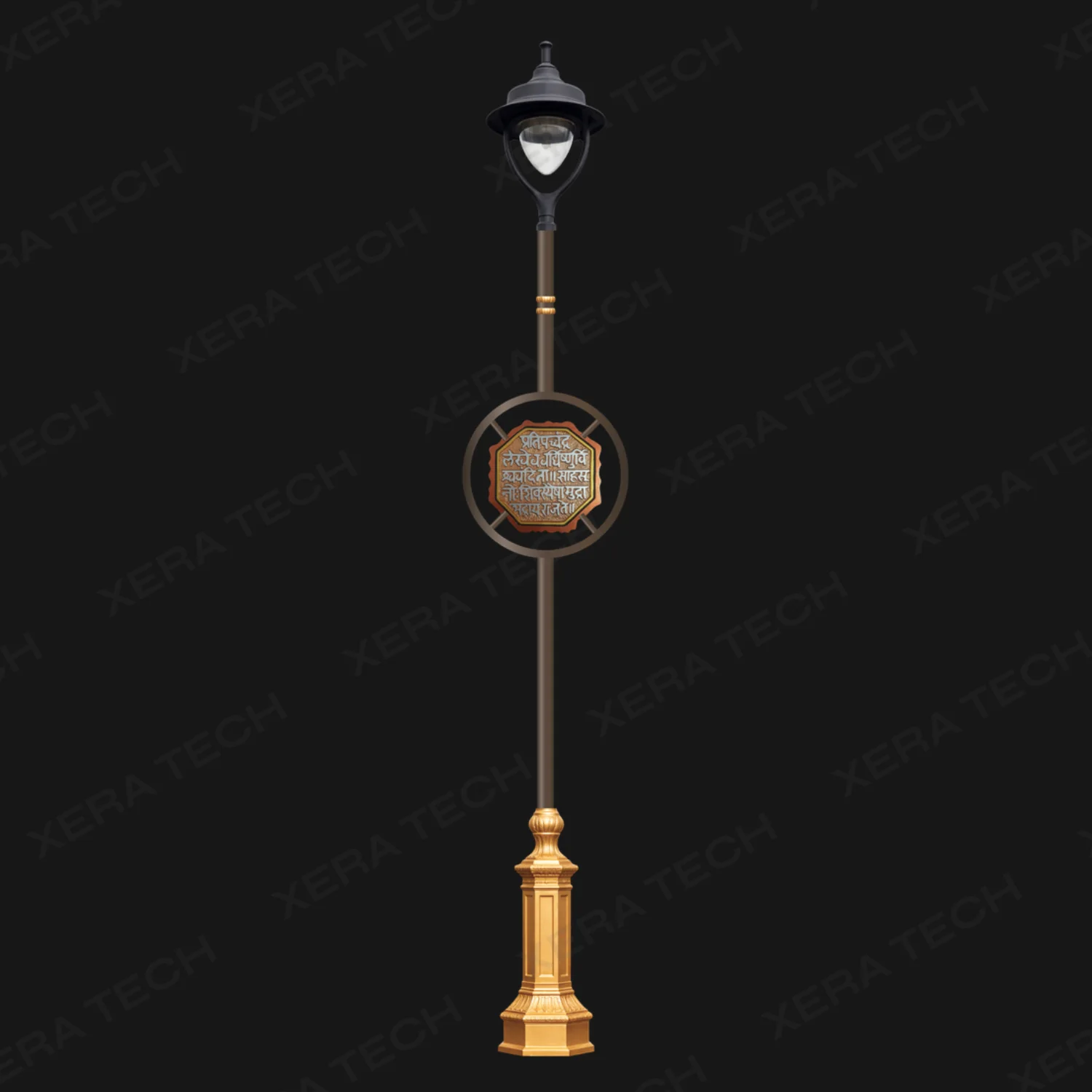 Chhatrapati Design Decorative Street Light Pole view 2