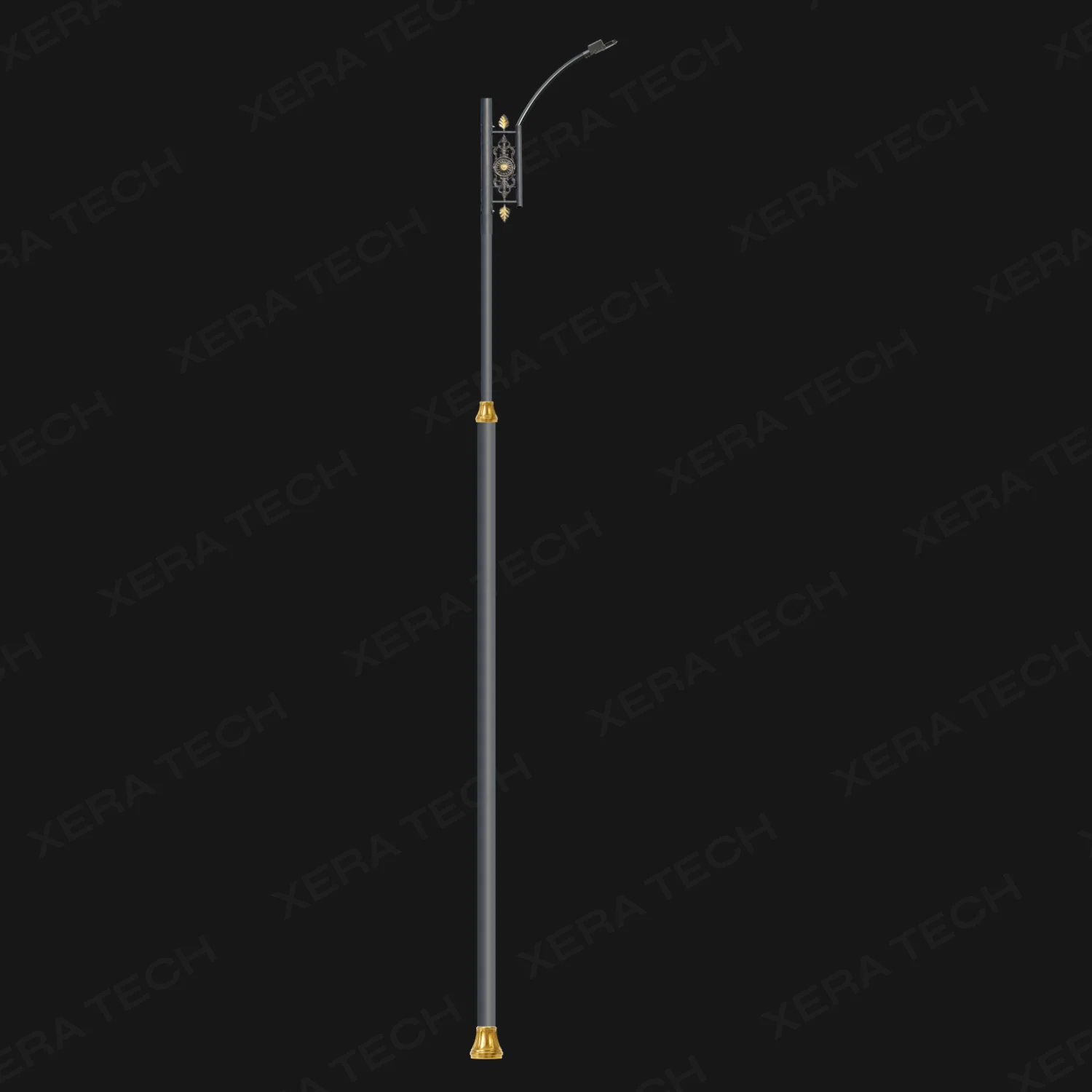 Single Arm Decorative Street Light Pole view 3