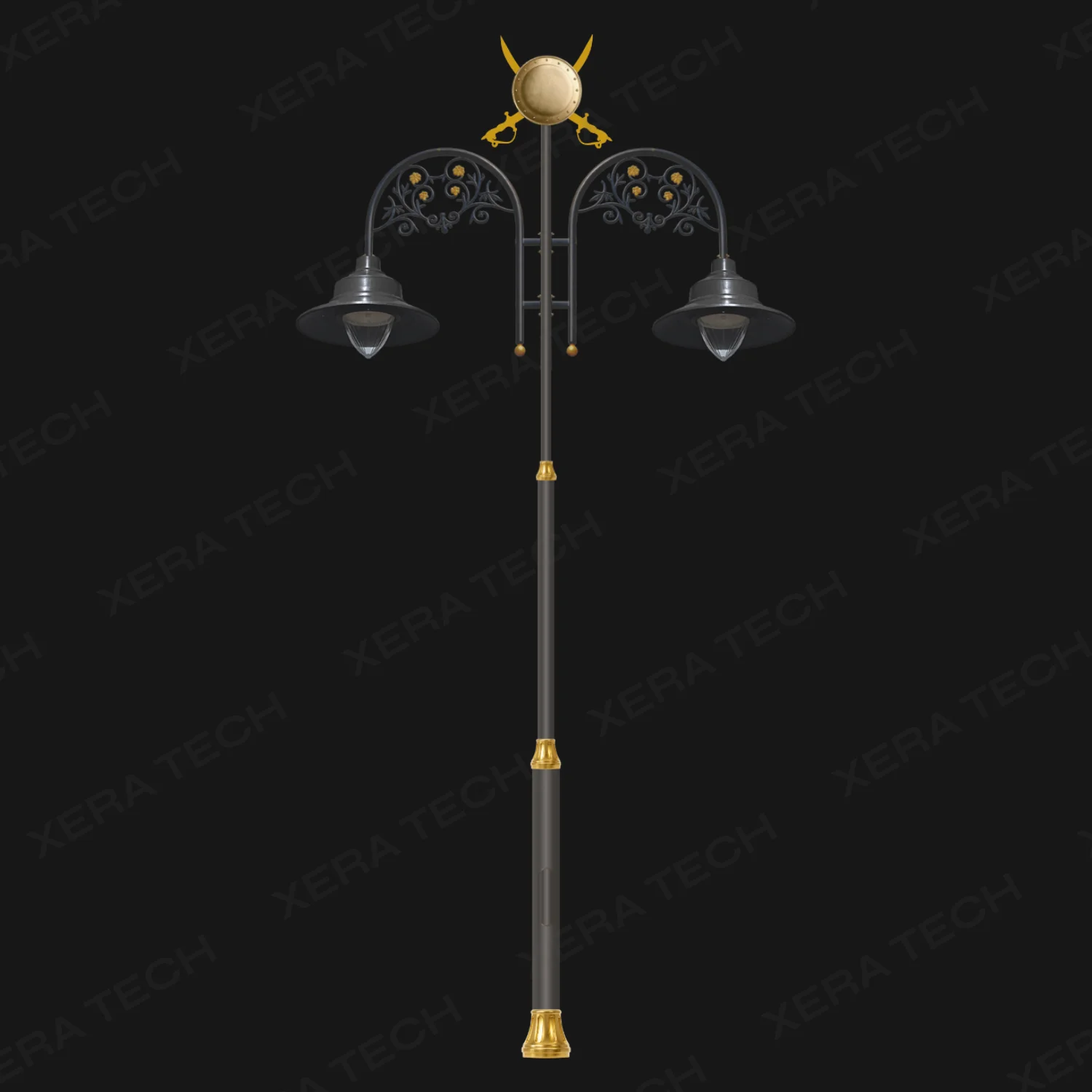 Dhal Talwar Double Arm Decorative Street Light Pole - Decorative Street Light - India