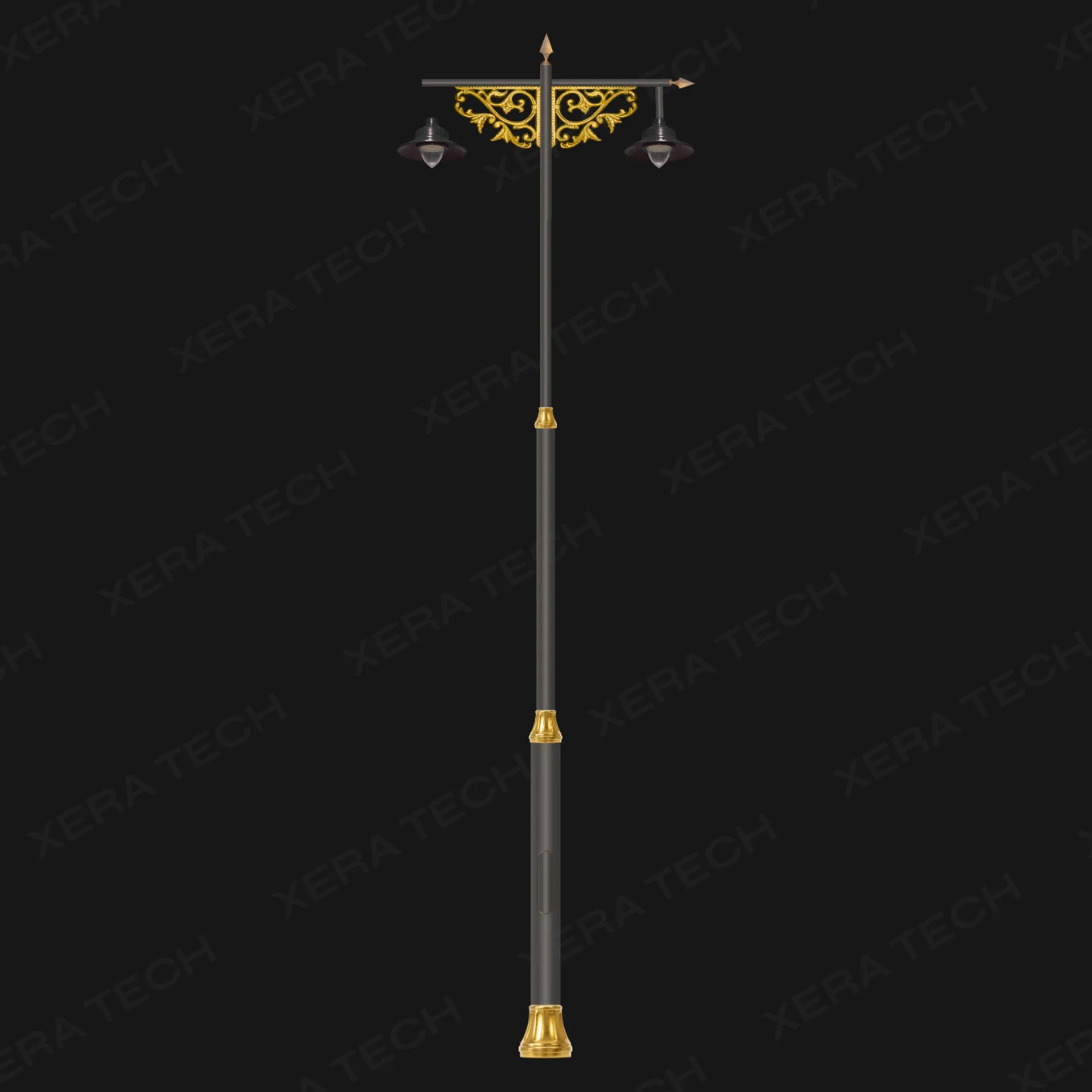 Garden Double Arm Decorative Pole — Standard - Decorative Street Light - India