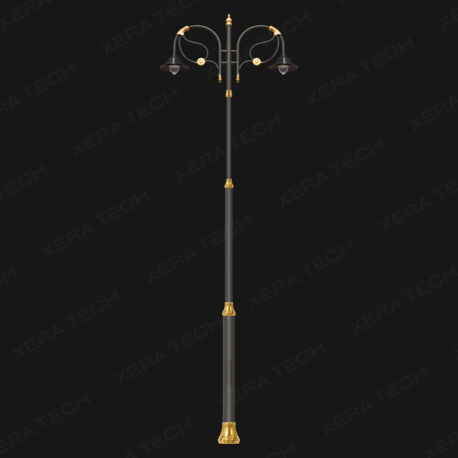Garden Double Arm Handi Theme Decorative Pole - Decorative Street Light - India