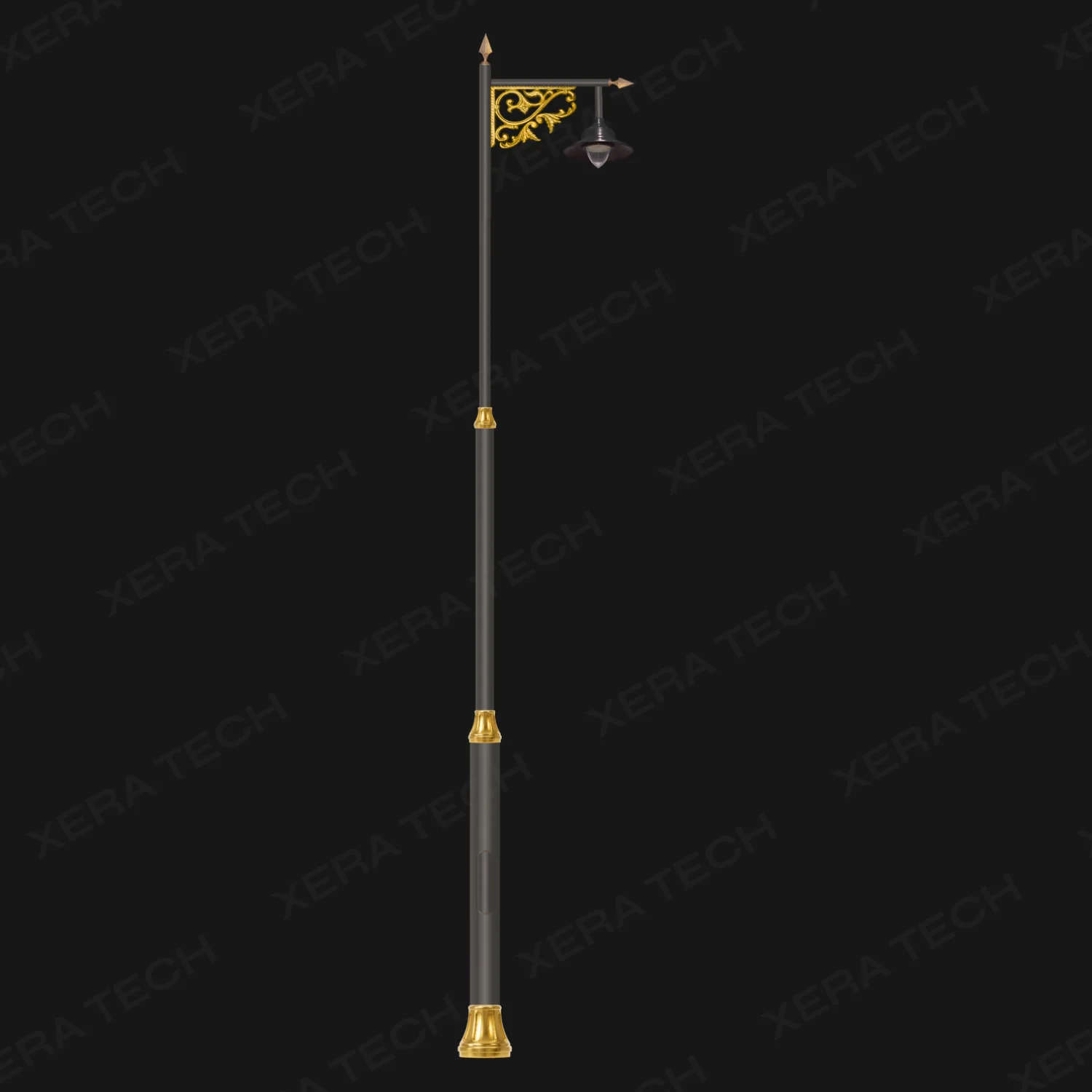 Garden Single Arm Decorative Pole — Standard - Decorative Street Light — main view - India