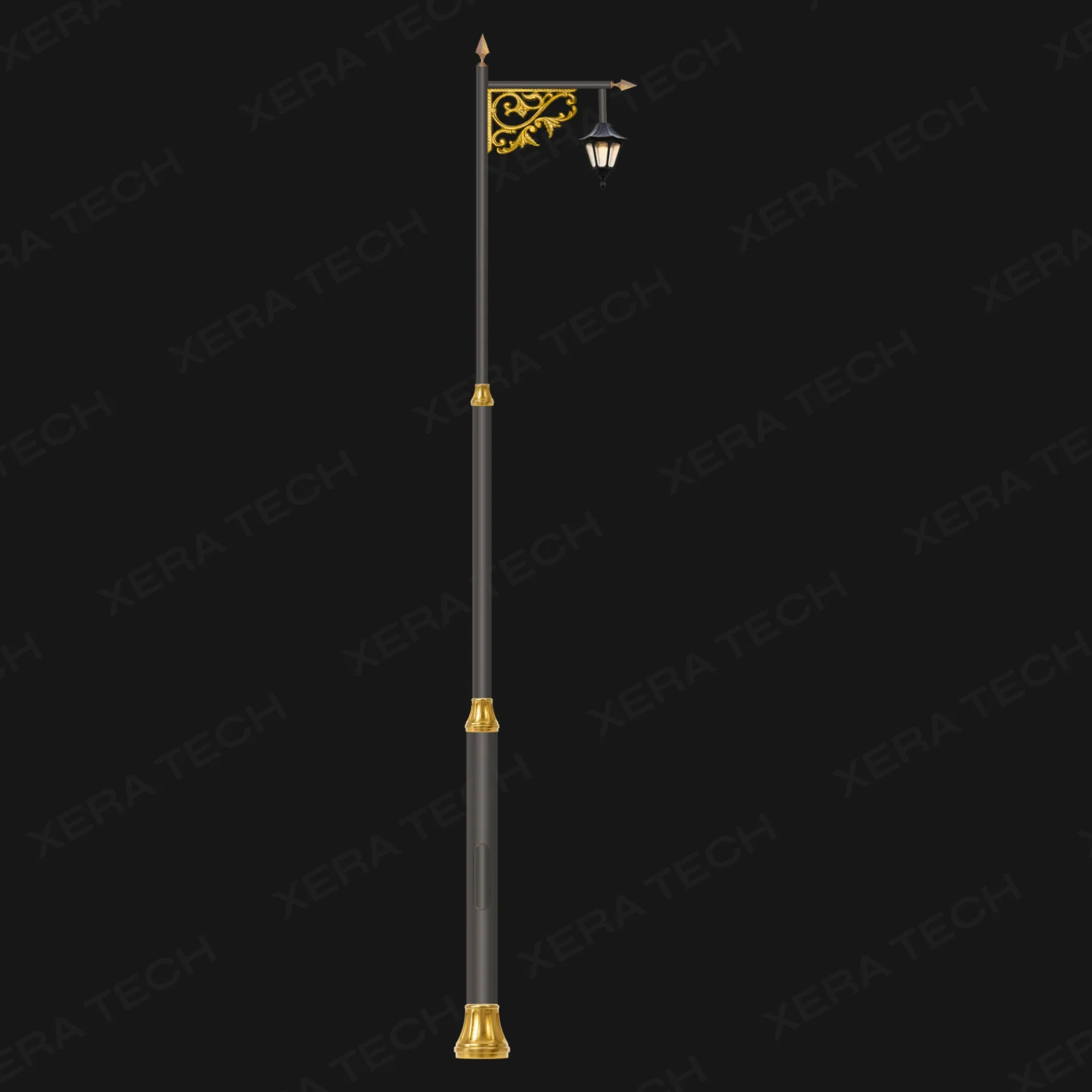 Garden Single Arm Decorative Pole — Standard view 2