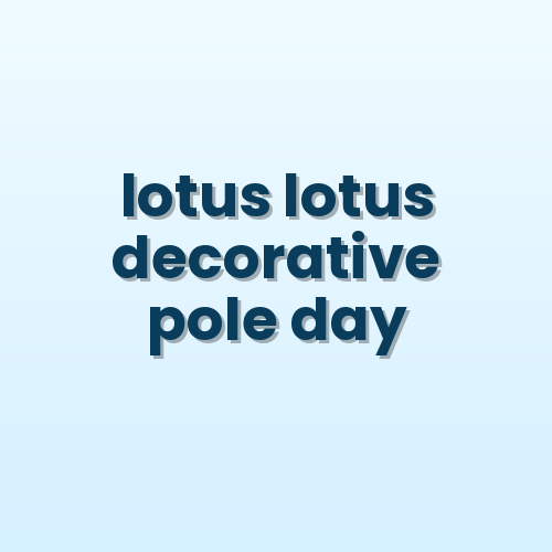 Lotus Decorative Street Light Pole - Decorative Street Light - India
