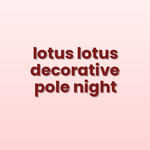 Lotus Decorative Street Light Pole view 2
