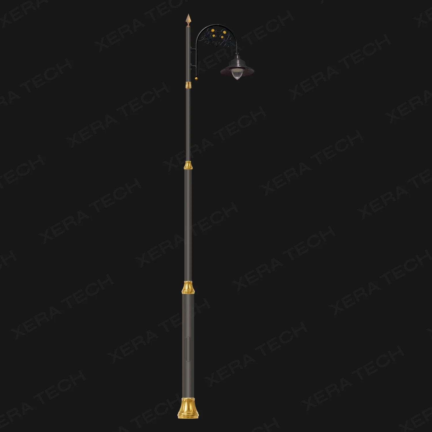 Single Arm Decorative Street Light Pole view 2