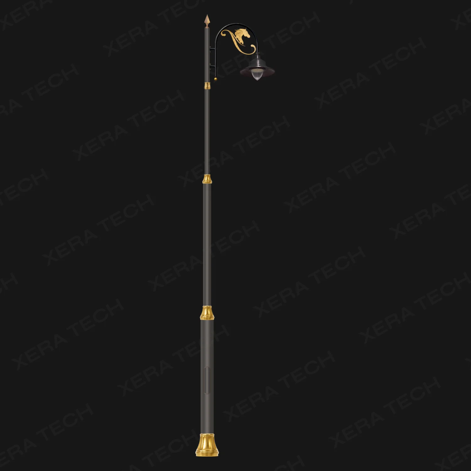Horse Theme Single Arm Decorative Street Light Pole - Decorative Street Light — main view - India