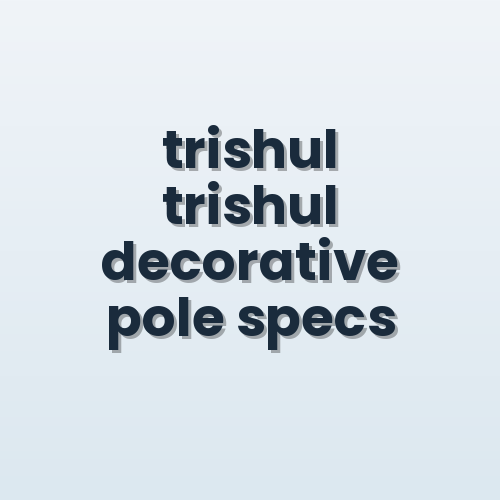 Trishul Decorative Street Light Pole view 4